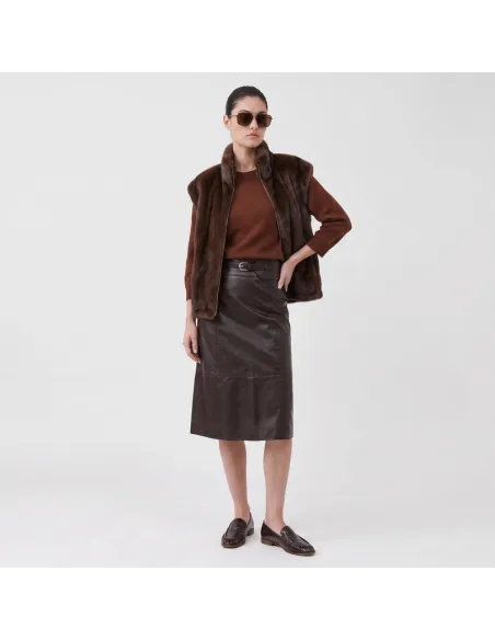 VESTE ISALYS, Brown