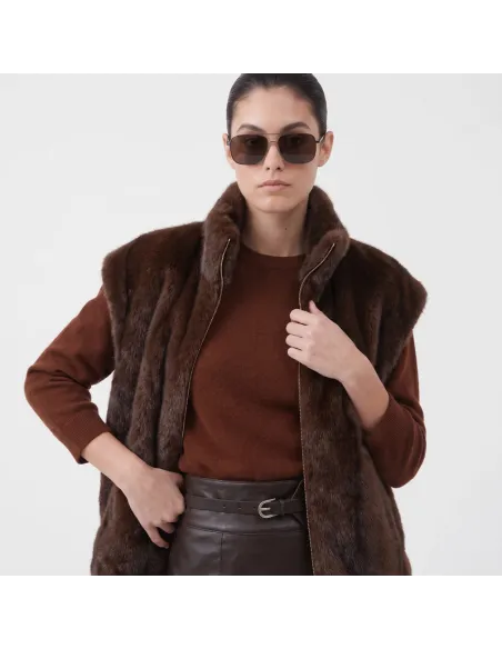VESTE ISALYS, Brown
