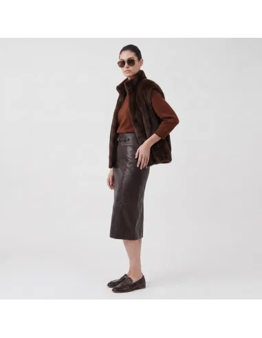 VESTE ISALYS, Brown