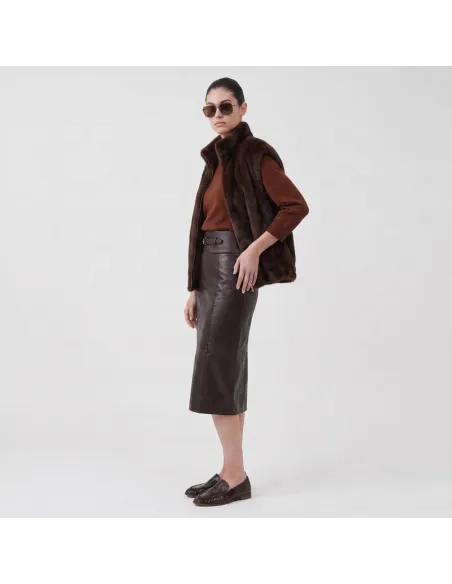 VESTE ISALYS, Brown