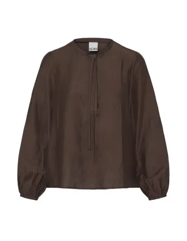 Blouse EYDIS LS, Coffee Bean