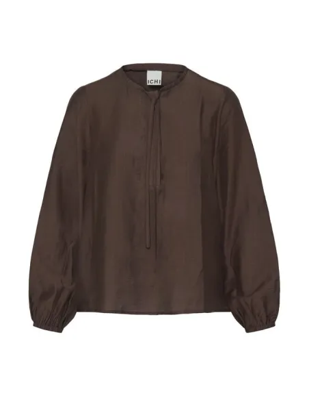 Blouse EYDIS LS, Coffee Bean