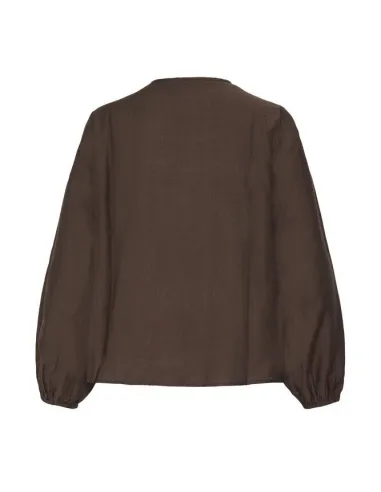 Blouse EYDIS LS, Coffee Bean