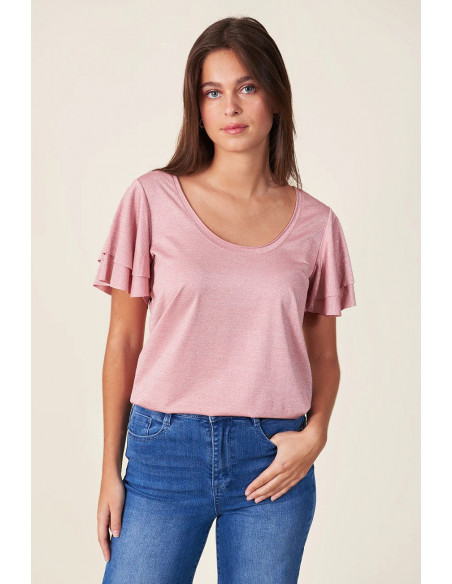 Tee-shirt FETTA, Rose
