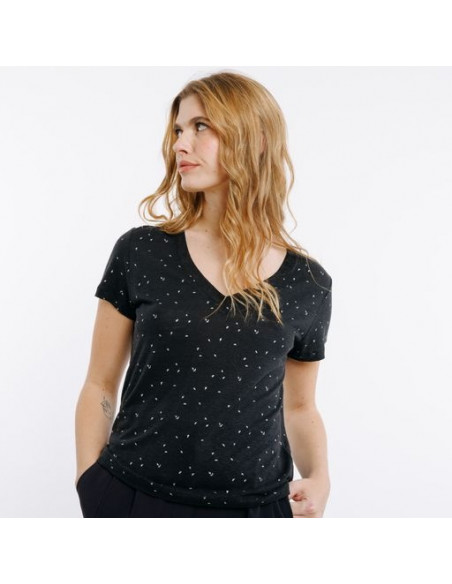 Tee-shirt MAROUSSIA, Noir