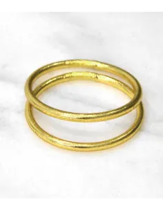 Bracelet bouddhiste véritable, simple, doré 2