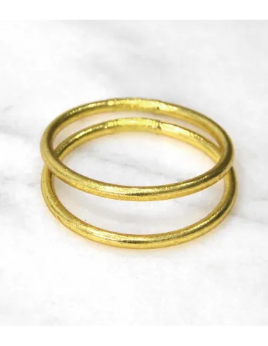 Bracelet bouddhiste véritable, simple, doré