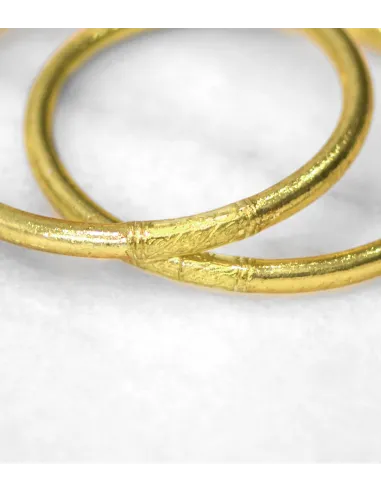 Bracelet bouddhiste véritable, simple, doré