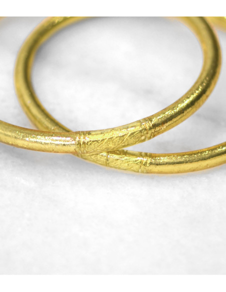 Bracelet bouddhiste véritable, simple, doré