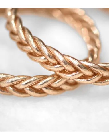 Bracelet bouddhiste véritable, tressé, rosé